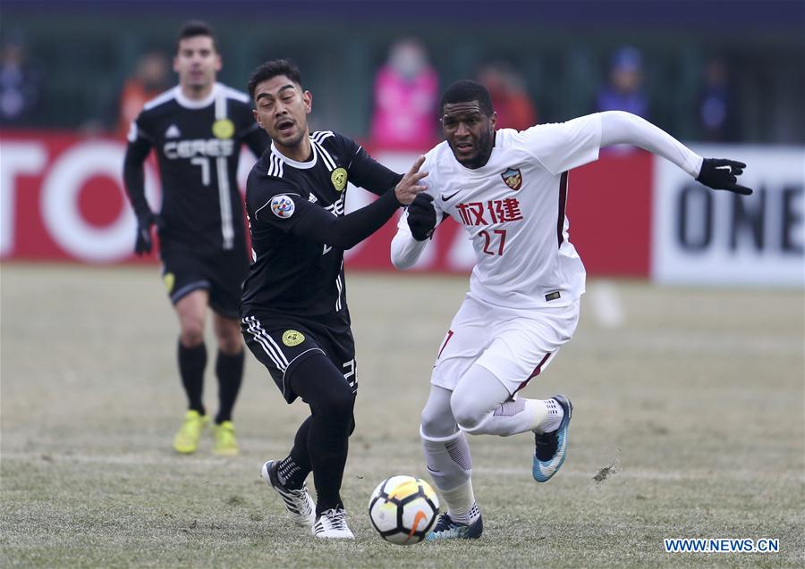 (SP)CHINA-TIANJIN-SOCCER-AFC CHAMPIONS LEAGUE-QUALIFICATION-TIA VS CER(CN)