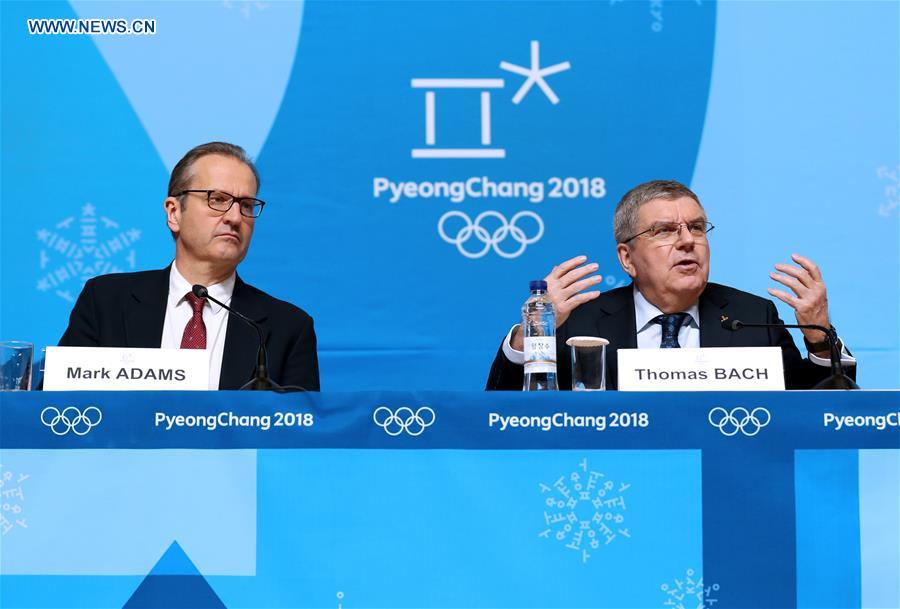 (SP)OLY-SOUTH KOREA-PYEONGCHANG-IOC PRESIDENT-PRESS CONFERENCE