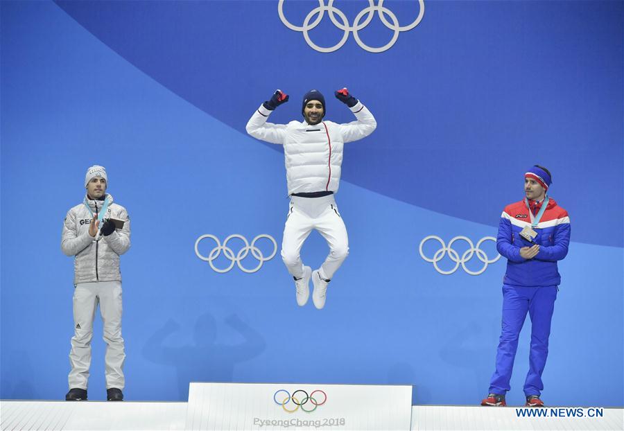 Medal ceremony at PyeongChang Winter Olympic Games Xinhua English