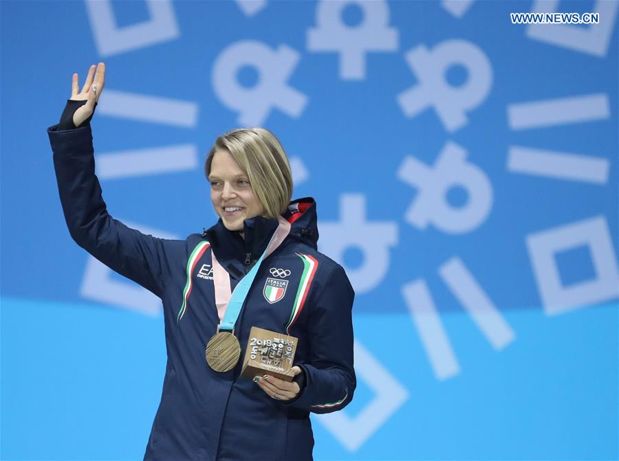 (SP)OLY-SOUTH KOREA-PYEONGCHANG-SHORT TRACK-WOMEN'S 1000M-MEDAL CEREMONY