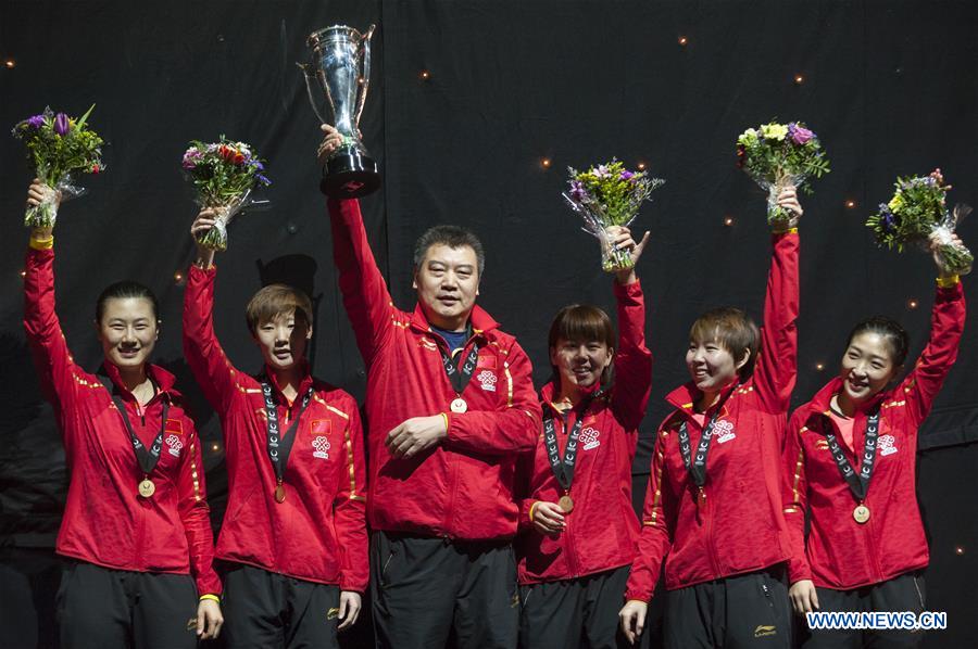 (SP)BRITAIN-LONDON-CHINA-ITTF TEAM WORLD CUP-WOMEN'S FINAL