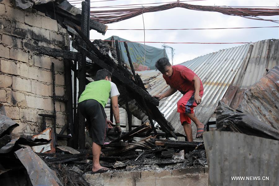 Over 100 Shanties Razed By Fire In Quezon City - Xinhua 