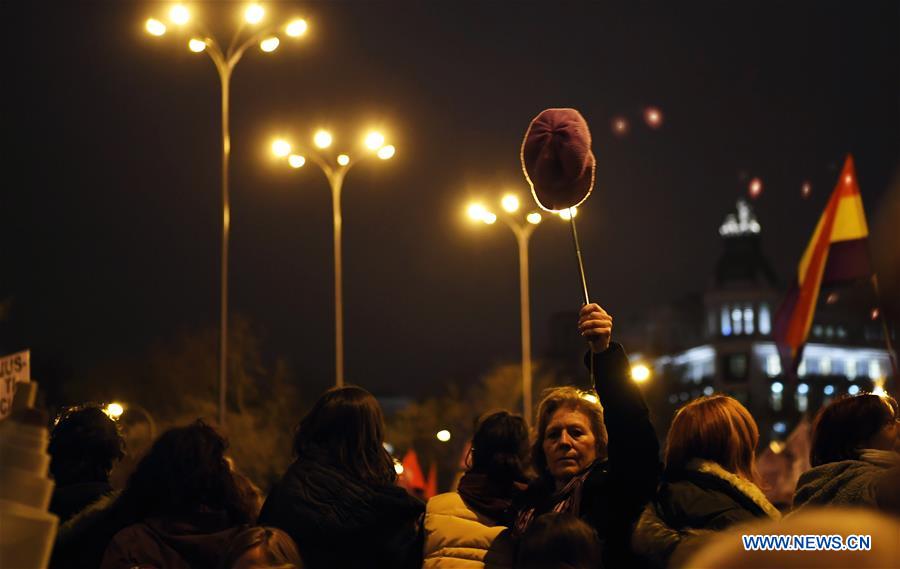 SPAIN-MADRID-WOMEN-MANIFESTATION