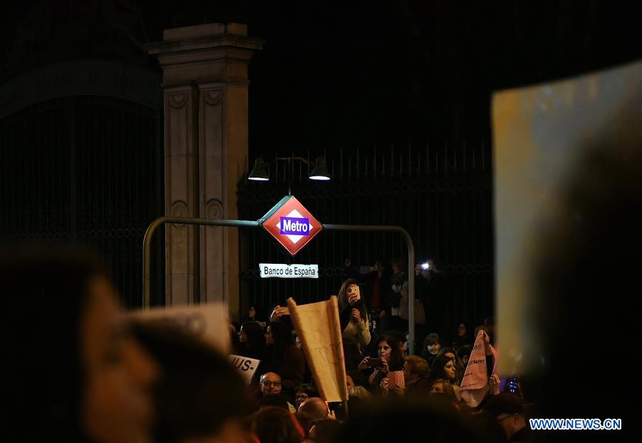 SPAIN-MADRID-WOMEN-MANIFESTATION