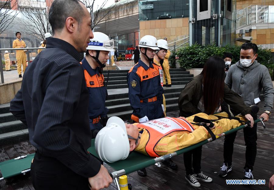 JAPAN-TOKYO-EARTHQUAKE DRILL 