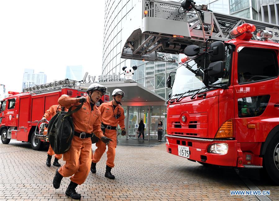 JAPAN-TOKYO-EARTHQUAKE DRILL 