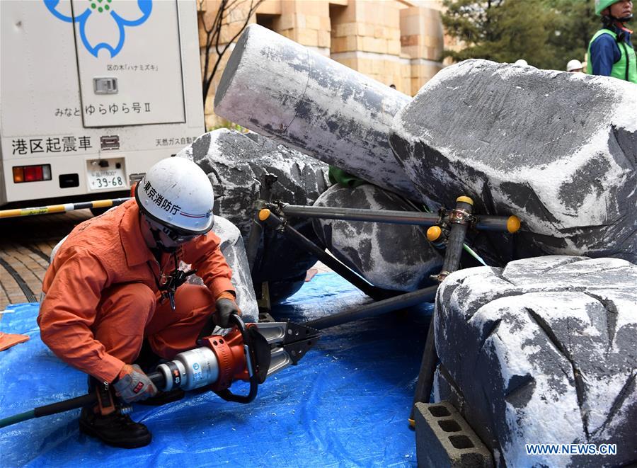 JAPAN-TOKYO-EARTHQUAKE DRILL 