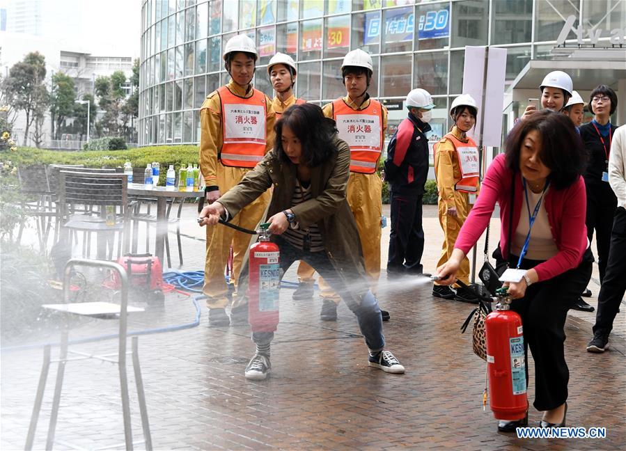 JAPAN-TOKYO-EARTHQUAKE DRILL 