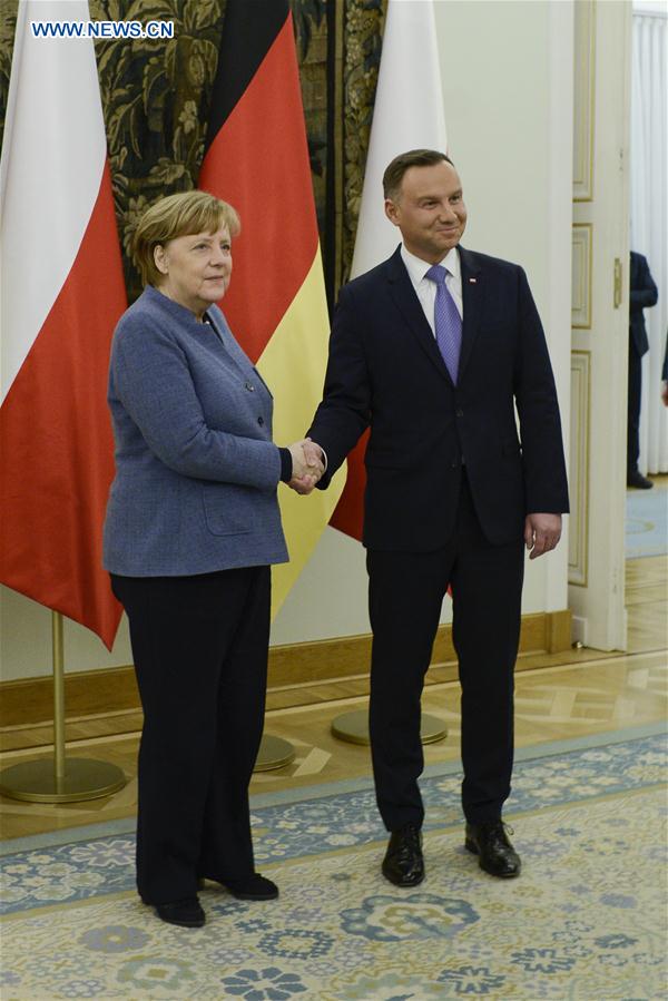 POLAND-WARSAW-GERMANY-MERKEL-VISIT