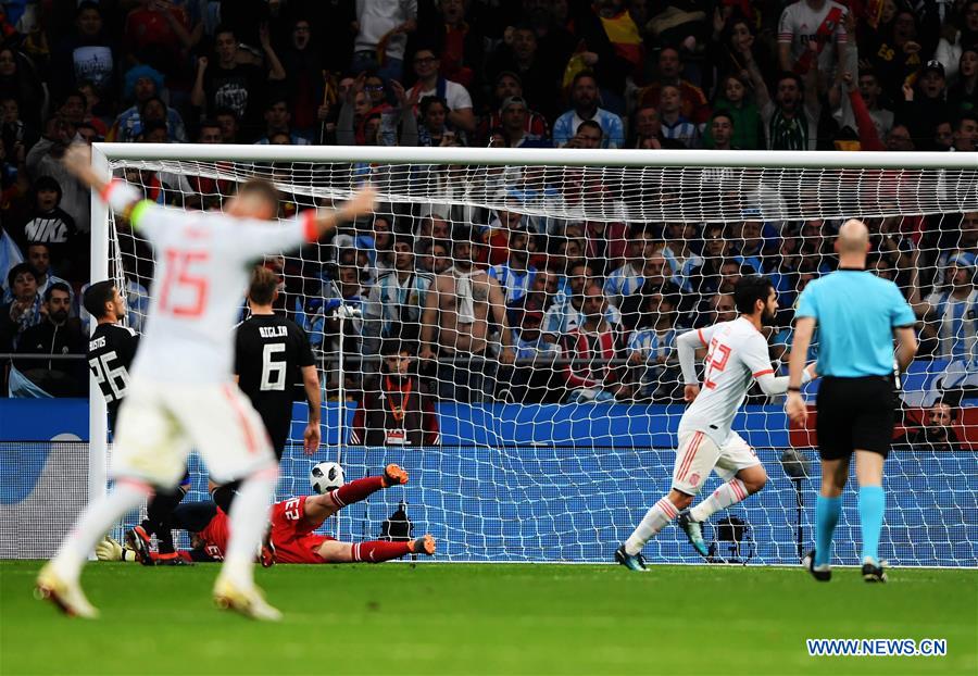 Spain beats Argentina 61 in friendly soccer match Xinhua English