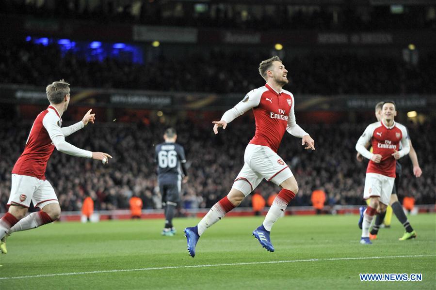 (SP)BRITAIN-LONDON-SOCCER-UEFA-EUROPA-QUARTERFINAL-ARSENAL VS CSKA MOSCOW