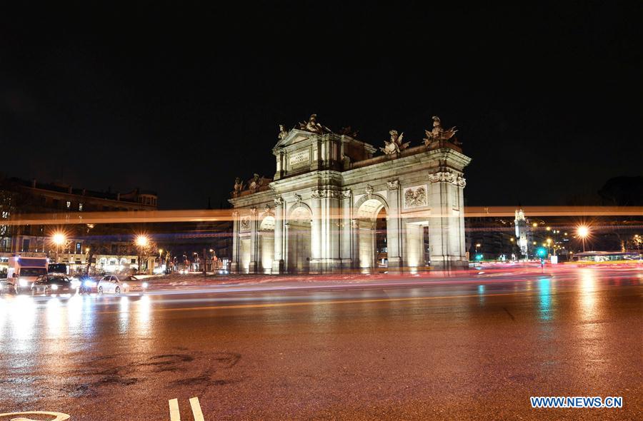 SPAIN-MADRID-RAINY NIGHT