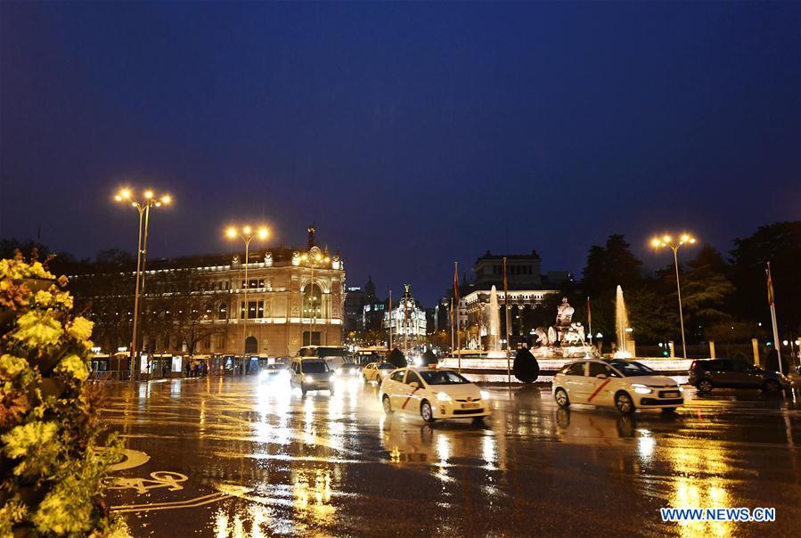 SPAIN-MADRID-RAINY NIGHT