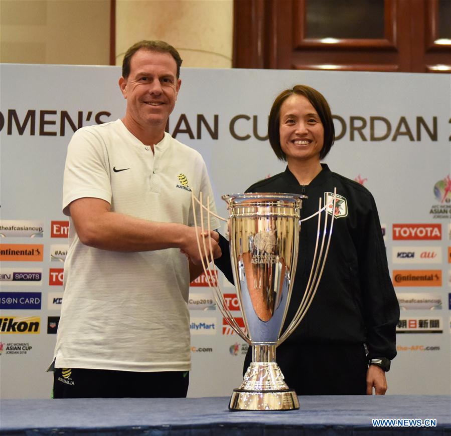 (SP)JORDAN-AMMAN-FOOTBALL-WOMEN'S ASIAN CUP-PRESS CONFERENCE 