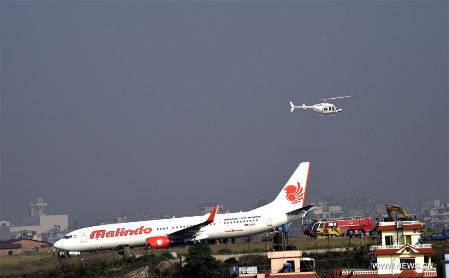 NEPAL-KATHMANDU-MALINDO AIRLINES-RUNWAY ACCIDENT