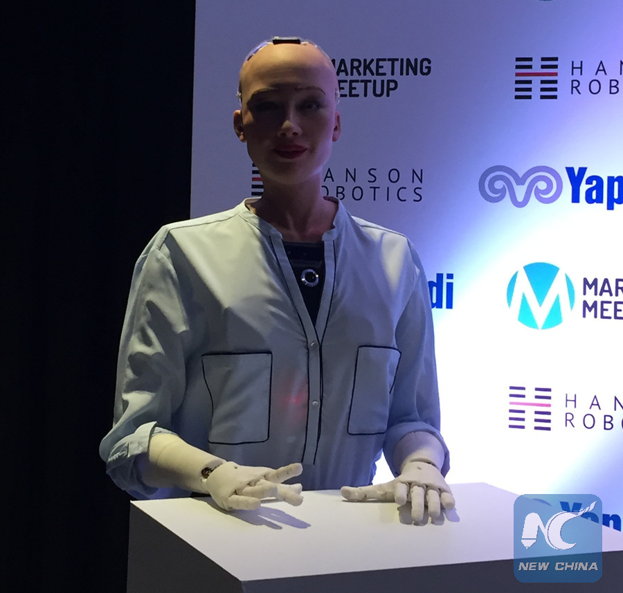 Feature: one will steal your job": Robot Sophia - Xinhua | English.news.cn