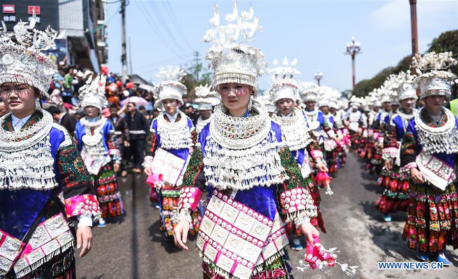 CHINA-GUIZHOU-MIAO ETHNIC GROUP-SISTERS FESTIVAL (CN)