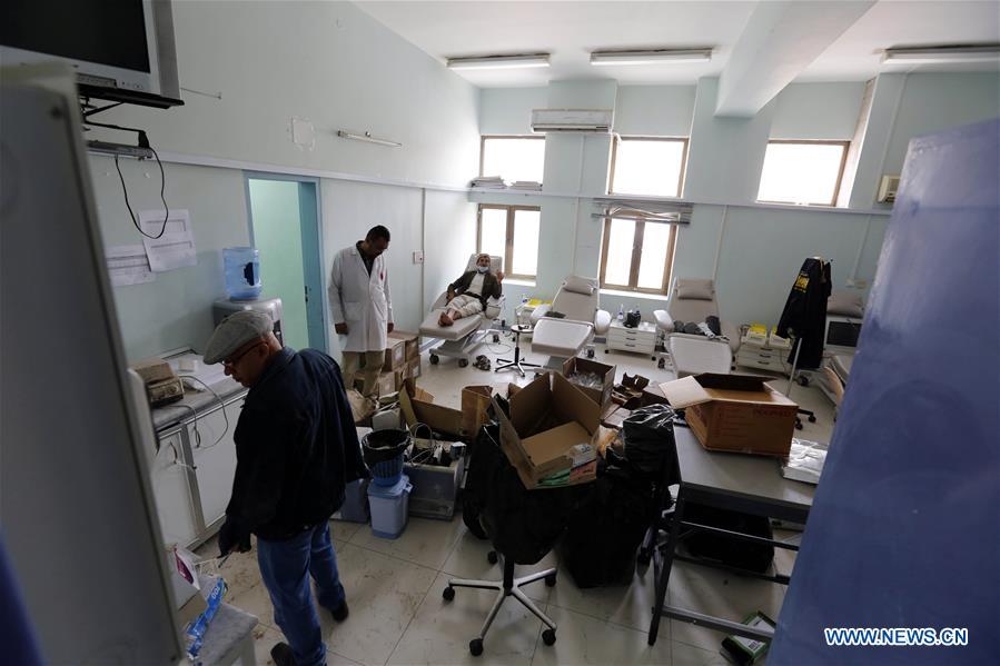 YEMEN-SANAA-NATIONAL BLOOD BANK-AIRSTRIKE