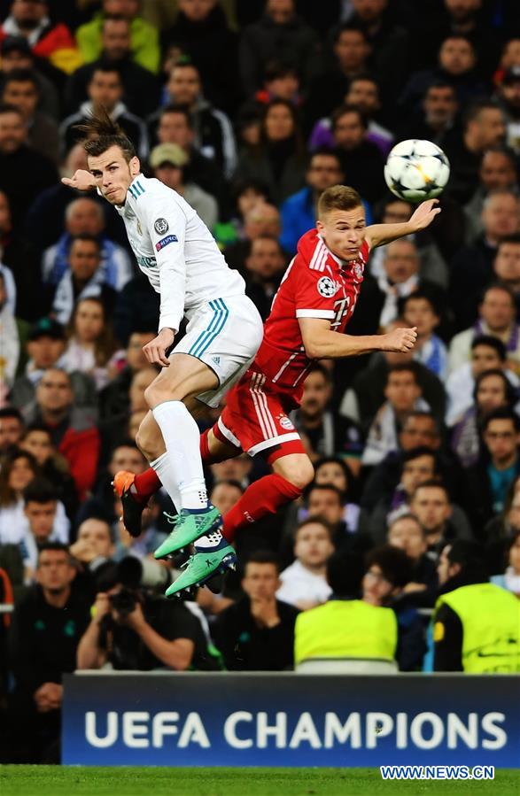 (SP)SPAIN-MADRID-SOCCER-UEFA CHAMPIONS LEAGUE-BAYERN MUNICH VS REAL MADRID