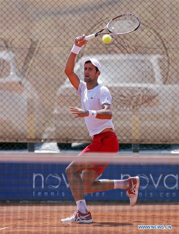 (SP)SERBIA-BELGRADE-NOVAK DJOKOVIC-OPEN TRAINING