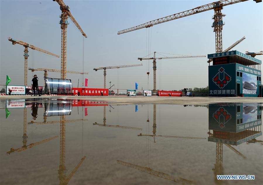 (SP)CHINA-BEIJING-WINTER OLYMPICS-NATIONAL SPEED SKATING OVAL-CONSTRUCTION