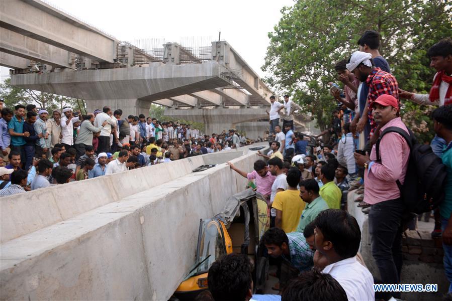 INDIA-UTTAR PRADESH-VARANASI-UNDER-CONSTRUCTION FLYOVER-COLLAPSE