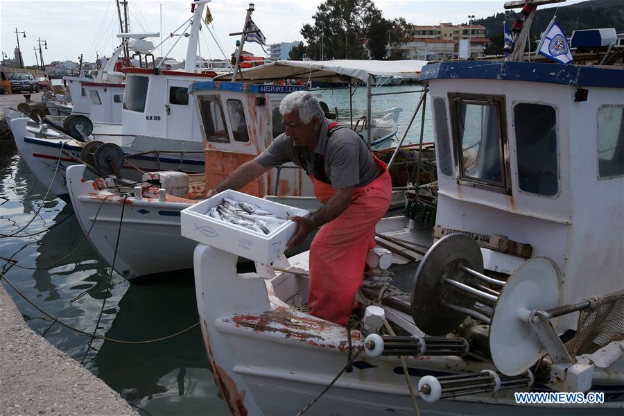 GREECE-XYLOKASTRO-ECONOMY-FISHERMAN