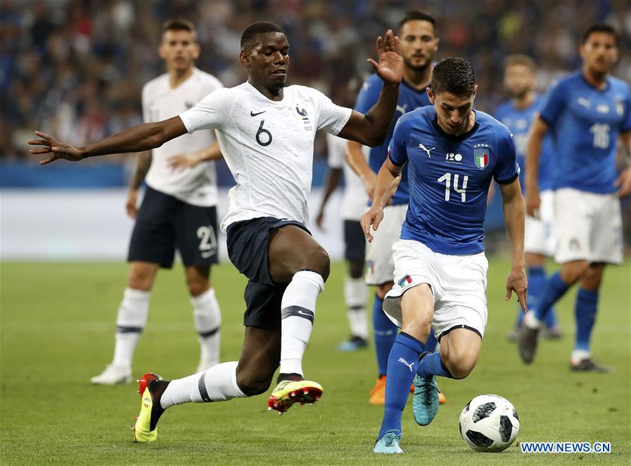 France defeats Italy 31 in World Cup warmup Xinhua English.news.cn