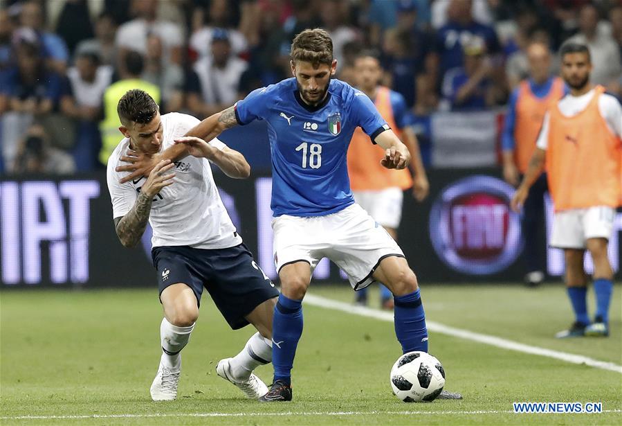 France defeats Italy 3-1 in World Cup warm-up