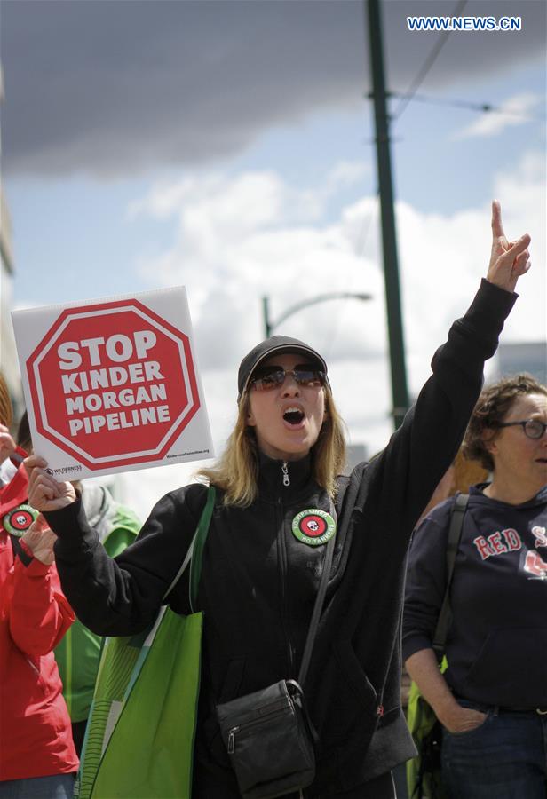 CANADA-VANCOUVER-ANTI-PIPELINE-PROTEST