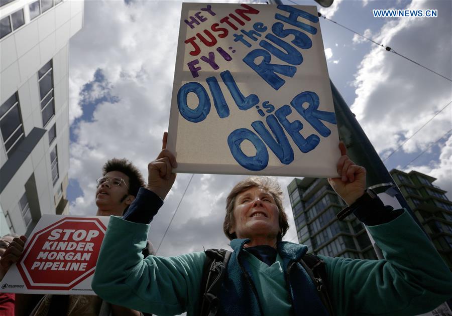 CANADA-VANCOUVER-ANTI-PIPELINE-PROTEST