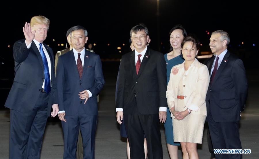 SINGAPORE-US-TRUMP-ARRIVAL