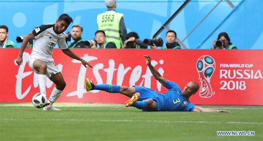 (SP)RUSSIA-SAINT PETERSBURG-2018 WORLD CUP-GROUP E-BRAZIL VS COSTA RICA