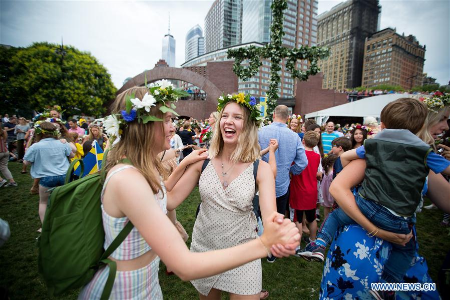 Annual Swedish Midsummer Festival celebrated in Manhattan, New York