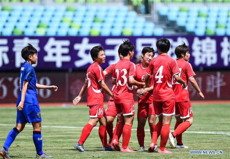 (SP)CHINA-DUYUN-INTERNATIONAL WOMEN'S YOUTH FOOTBALL TOURNAMENT DUYUN 2018 (CN)