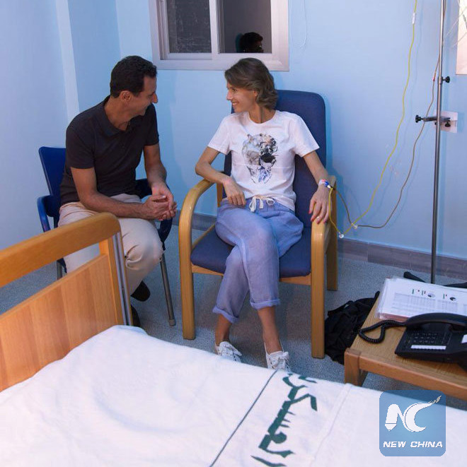 Syrias 1st Lady Asma Al Assad Starts Treatment For Breast Cancer Xinhua Englishnewscn