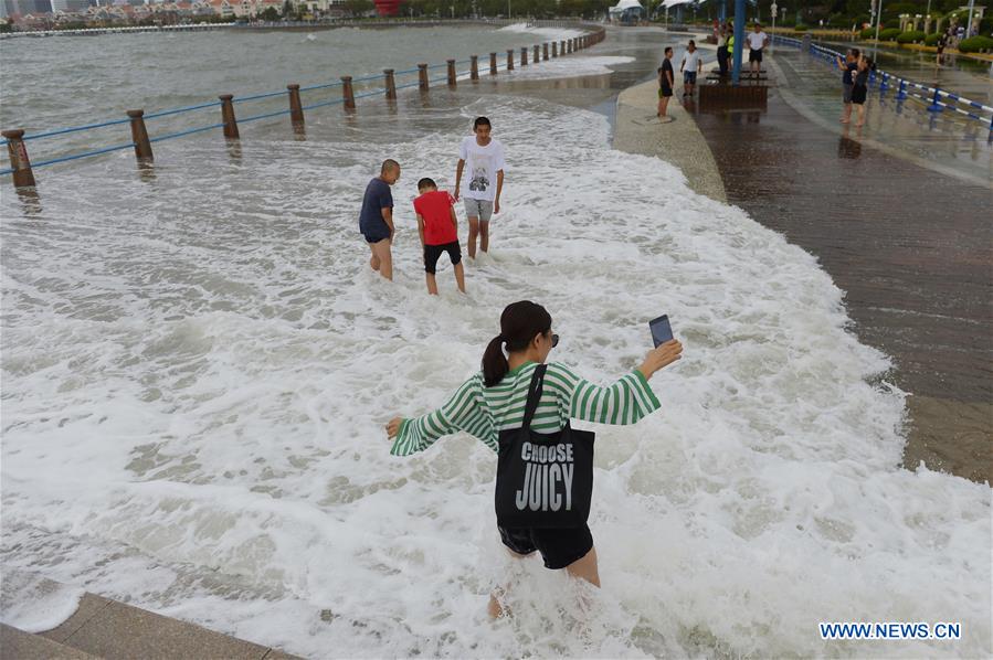 Typhoon Yagi hits Qingdao, east China's Shandong Xinhua English.news.cn