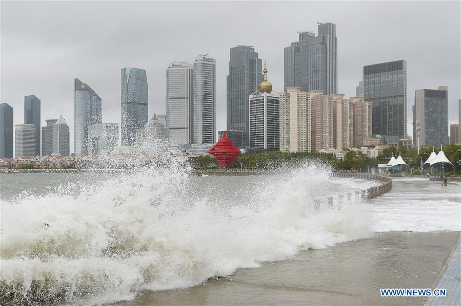 Typhoon Yagi hits Qingdao, east China's Shandong Xinhua English.news.cn