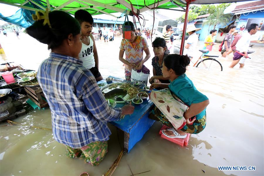 MYANMAR-YANGON-HIGH TIDE-FLOOD