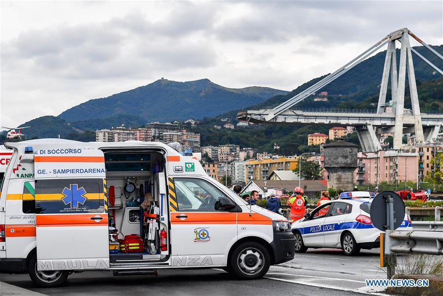 ITALY-GENOA-MOTORWAY BRIDGE-COLLAPSE