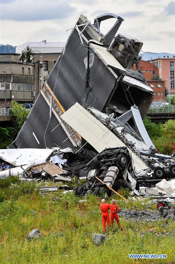 ITALY-GENOA-MOTORWAY BRIDGE-COLLAPSE