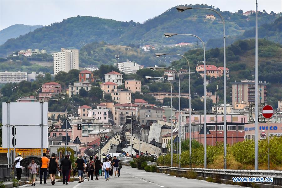 ITALY-GENOA-MOTORWAY BRIDGE-COLLAPSE