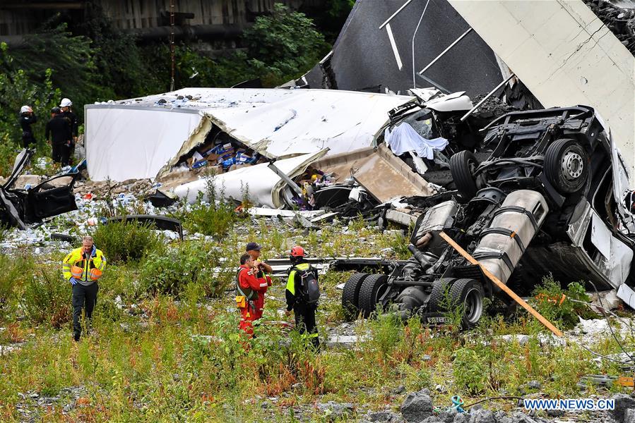 ITALY-GENOA-MOTORWAY BRIDGE-COLLAPSE