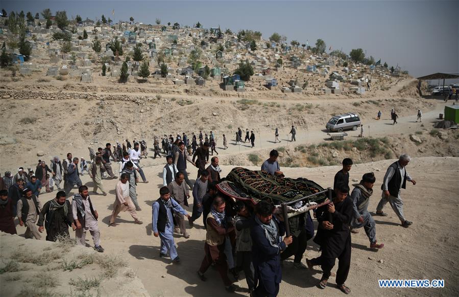 AFGHANISTAN-KABUL-FUNERAL-SUICIDE ATTACK