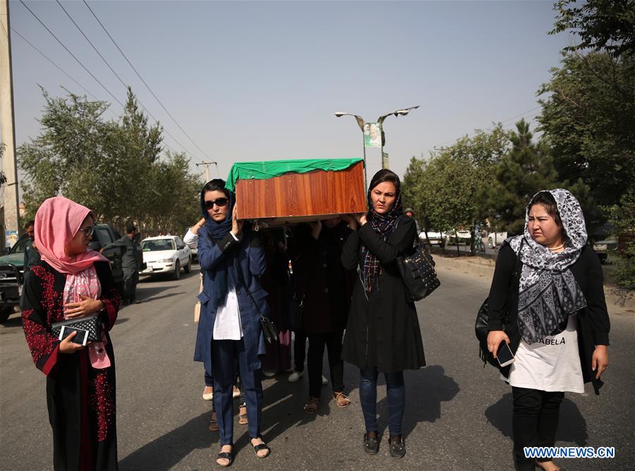 AFGHANISTAN-KABUL-FUNERAL-SUICIDE ATTACK