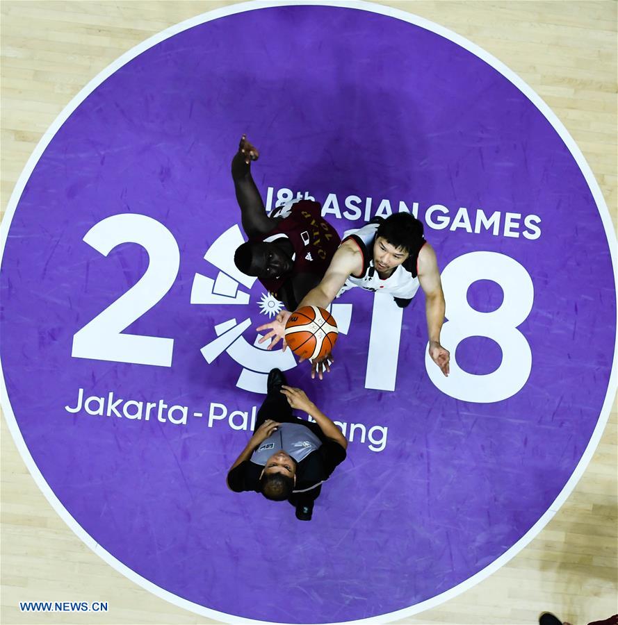 (SP)INDONESIA-JAKARTA-ASIAN GAMES-BASKETBALL-JAPAN VS QATAR