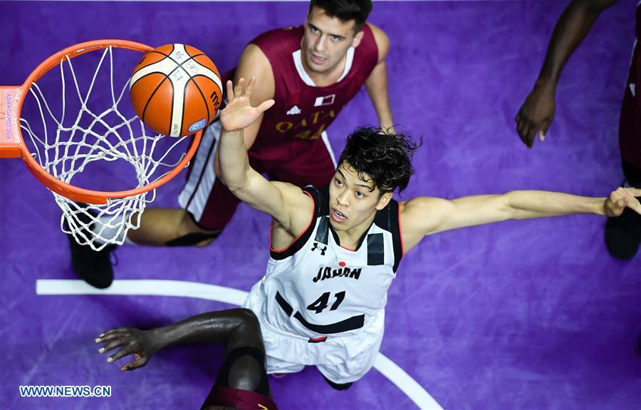 (SP)INDONESIA-JAKARTA-ASIAN GAMES-BASKETBALL-JAPAN VS QATAR