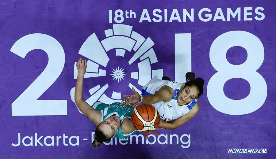(SP)INDONESIA-JAKARTA-ASIAN GAMES-WOMEN'S BASKETBALL-INDIA VS KAZAKHSTAN