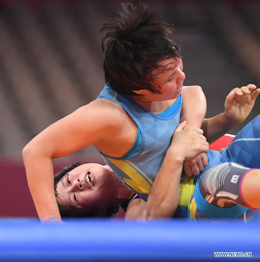 Dprk Wins Women S Wrestling Freestyle 53 Kg Final At 18th Asian Games Xinhua English News Cn