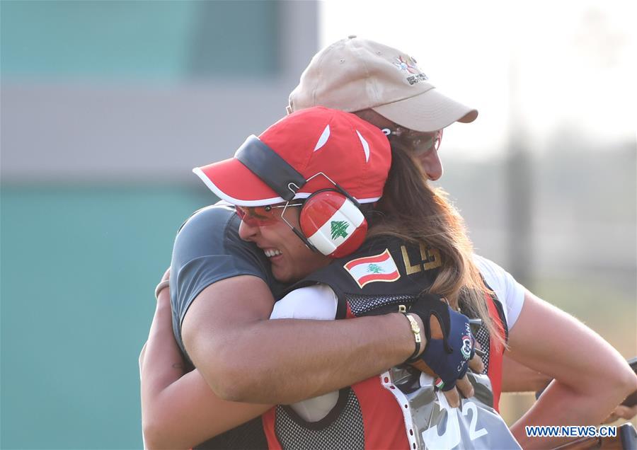 (SP)INDONESIA-PALEMBANG-ASIAN GAMES-SHOOTING-TRAP MIXED TEAM